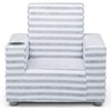 GAP GapKids Upholstered Chair, Grey/White