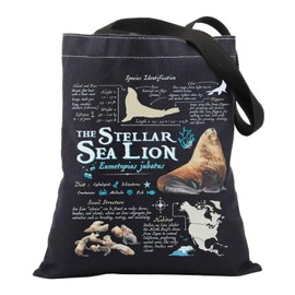 Sea Lion Gift Tote Bag Sea Lion Lover Gift Stellar Sea Lion Anatomy Tote Bag Marine Biology Gifts Biologist Gift Reusable Bag