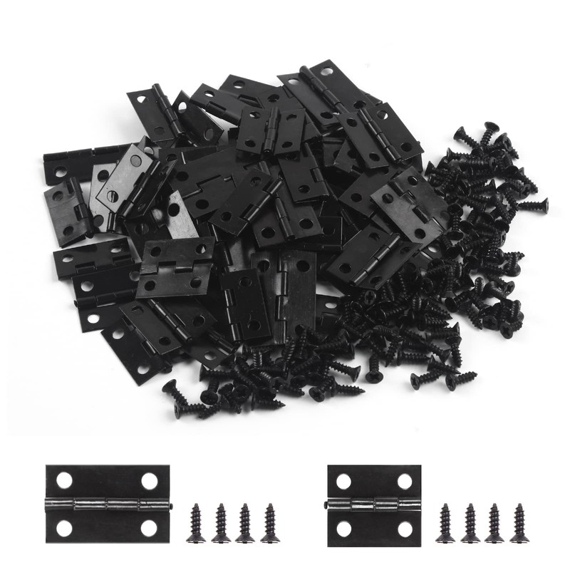 CVIUYO 60 Pieces Small Hinges for Crafts and Wooden Box,