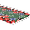 Fun Express 8 Ft. Casino Fitted Rectangle Plastic Tablecloth