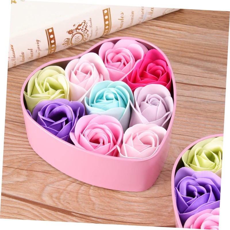 BIUDECO 2boxes Soap Flower Soap Creative Mothers Day Present Set