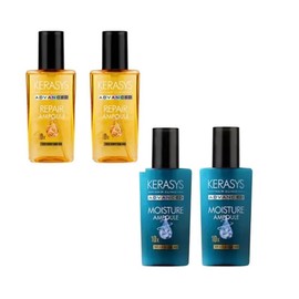 Kerasys Advanced Ampoule Serum 80ml 2-pack Hair Nutrient Protein Damage Repair Essence Hair Treatment Mise-en-Energy, 2 Pieces / 케라시스 어드밴스 앰플 세럼 80ml 2개입머리영양제 단백질 손상복구 에센스 헤어트리먼트 미쟝에 장에 먼, 2개