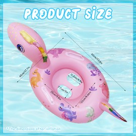 SOETDERT Baby Swimming Ring, Baby Swimming Aid with Swimming Seat, Dinosaur Inflatable Swimming Hoop, Float Children's Swimming Ring Pool, Cartoon Baby Swimming Ring for 6 Months to 3 Years