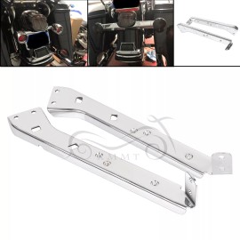 Unbranded Left Right Saddlebag Rail Support Brackets For Harley Electra Road Glide King