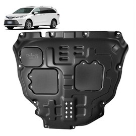 Frencstr Front Engine Splash Shield Fit for Toyota Sienna 2021-2023 2024 Engine Case Guards Suitable for Sienna Under Engine Cover Mud Flaps Directly Replace Original