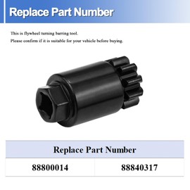 VISVIC 88800014 Flywheel Turning Barring Tool for 2008-2020 Volvo D11 D13 D16 & Mack MP7 MP8 MP10#88800014 88840317