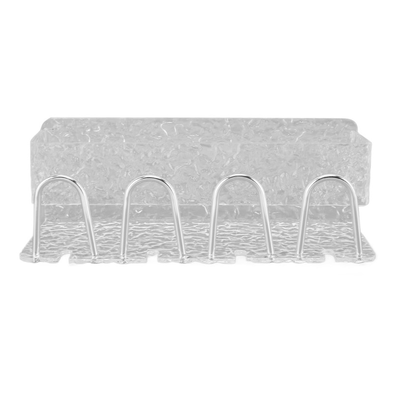 Water Ripple Toothbrush Holder Acrylic Punch Free Wall Mount Toothbrush