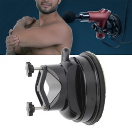 Majatou Hand Frees Massage Gun Mount, Wall Mount Massage Gun Holder Strong Suction Vacuum Cups Hand Frees Self Holder for Self