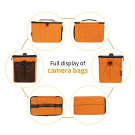 FOSOTO - Bolso bandolera para cámara compatible con Canon Canon EOS Rebel T7 T8i T5i SL3 2000D 4000D 90D M50 Mark II Nikon D3500 D7500 D5500 D40 DSLR/SLR