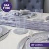 MATANA 50 Premium Clear Hard Plastic Cups, Plastic Party Cups