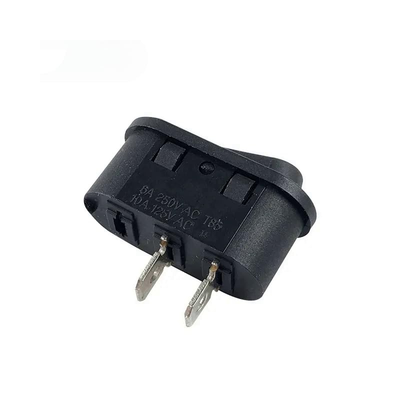 Oval Mini Rocker Switch 26 x 11 mm, 2 Pin