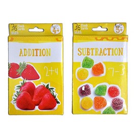 Addition & Subtraction Flashcards - Math for Kindergarten 1st Grade - Learning Practice Flash Card Bundle