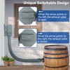 Rain Barrel Diverter Kit, Rainwater Collection System with Adjustable Valve