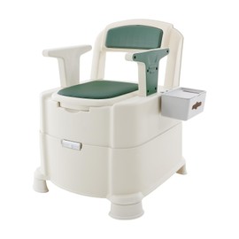 Bedside Commode, Portable Commode Chair with Armrests, Motion Sensor Night Light and 220 lb Capacity for Elderly, Disabled and Home Care
