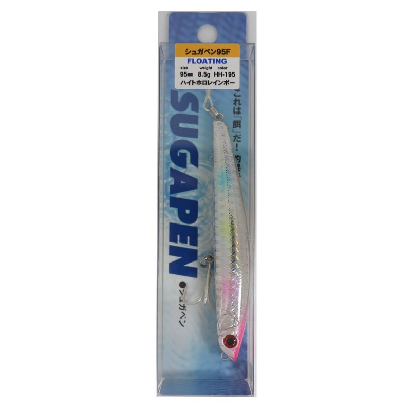 Bassday HH-195 Sugar Pen 95F 95mm 8.5g High Holo Rainbow