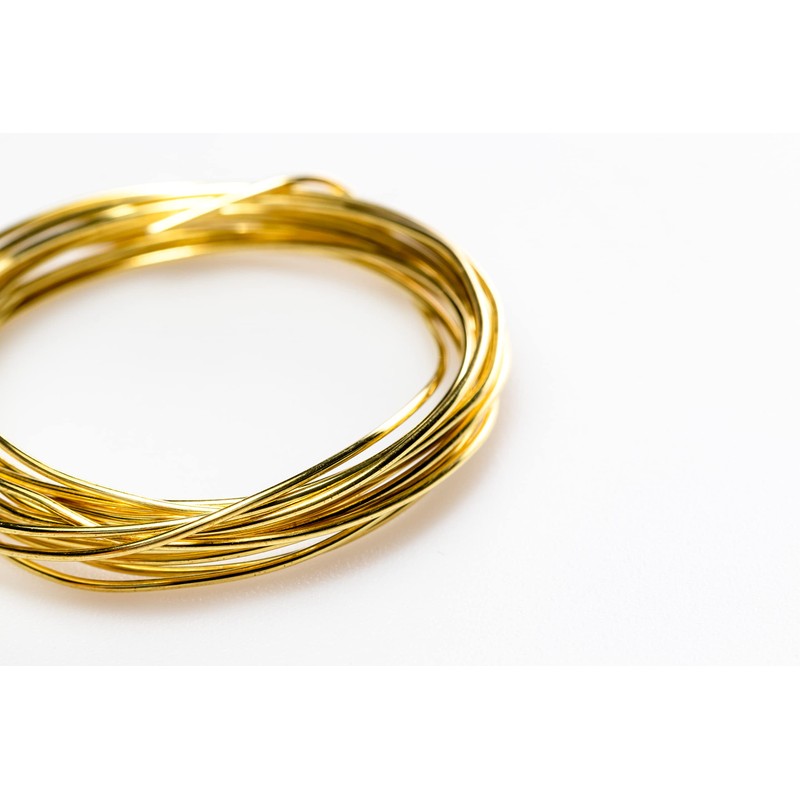 Craft Wire 14 Gauge, Yellow Brass Wire, Round, Dead Soft,