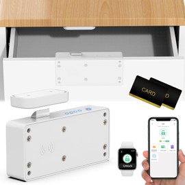 Cerradura inteligente para gabinete, cerradura de cajón RFID oculta, sin llave electrónica Bluetooth para niños, seguridad infantil, cerradura de cajón para adultos, licores, muebles,
