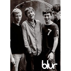 Boblet Posters BLUR #8-90's indi band - Damon Albarn - Music band - music legends - A4 Poster - print - picture