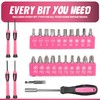 TIVORO Pink Tool Kit for Women – 39-Piece Home Repair