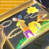 LED Note Board with Colors,11.8x7.9inch Acrylic Message Board,Light Up Acrylic
