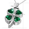 JMQJewelry 4 Clover Flower Pendant Memorial for Mom Dad Grandma
