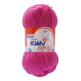 Cisne Bolsa 6 Pzas Estambre Liso Brillante Kiddy Soft Cisne Coats Color Rosa Mexicano 0737