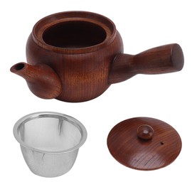 Wooden Tea Pot Traditional Style Durable Tea Kettle Exquisite Whistle Tea Kettle for Home Restaurant Office