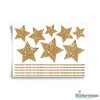 Stickerscape Christmas Stars Window Stickers (Gold Stars - 1 Sheet)
