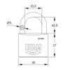 Ifam 084010 – Padlock inox40al