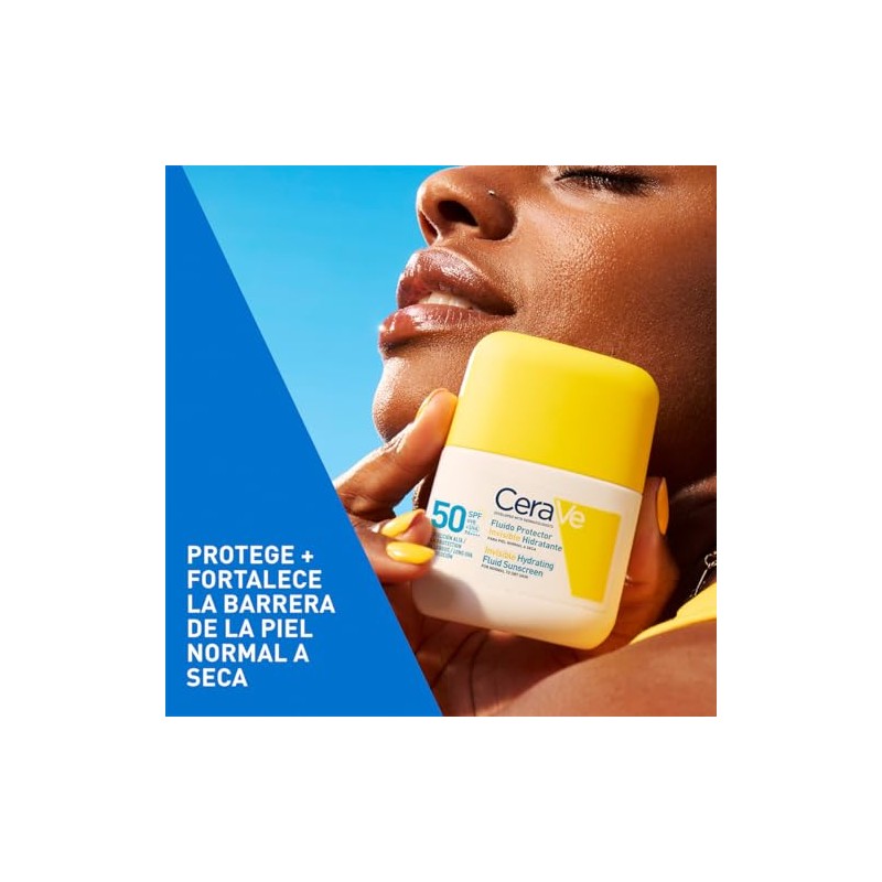 CeraVe Fluido Protector Invisible Hidratante 50FPS protector solar hidratante facial