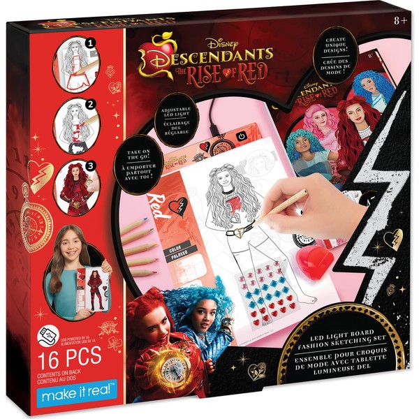 DESCENDANTS; THE RISE OF RED DIGITAL LIGHT BOARD SKETCHING SET