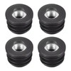 sourcing map Set of 4 Round Pipe Inserts with M8