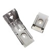 Caishun 2 Sets 2.8x1.2inch Silver Metal Vertical Blind Mounting Bracket