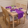 Encasa Homes table runner for 6 seater table, purple, large,