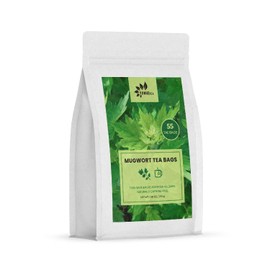 YUNHE TEA Mugwort Tea Bags, 2g X 55 Teabags, 100% Natural Mugwort Herb, Caffeine-Free, No Additives