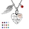 Norya Cremation Urn Necklace Comes With Angel Wing And 12