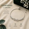 COKARA JOYEIA - Pulseras De Plata 925 Mujer Con Infinito