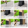 Heavy Duty Steel Post Base, 6''x6'' (Internal 5.5"x5.5"), Concrete Post