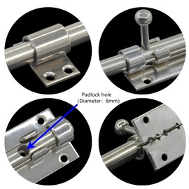 304 Stainless Steel Heavy Deuty Door Latch (8 Inch)