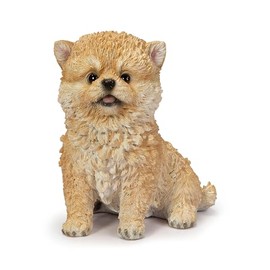 Oubia Head Up Pomeranian Doll Figurine 4.7 x 3.5 x 5.1 inches (12 x 9 x 13 cm) Animal H23196