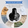 ispuoocti Cane Tip,Quad Cane Base Self Standing Design with Heavy