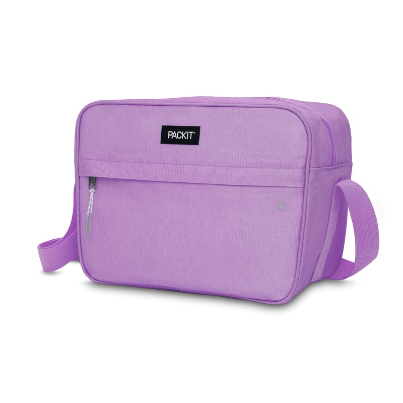 PackIt Freezable Zuma 15-Can Cooler, Lavender, Built with ECOFREEZE Technology,