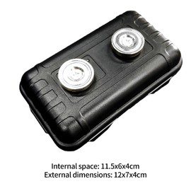 Xiciki Magnetic Key Box, Waterproof Magnetic Key Hide for Outdoors, Magnetic Key Holder Under Car, Durable Magnetic Storage Box for Keys