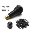 100PCS TR413 Rubber Snap-in Tire Valve Stem Upgraded Tubeless Tyre