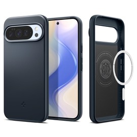 Spigen for Pixel 10 Pro XL Case, Thin Fit MagFit (2025) [Designed for Pixelsnap, Compatible with MagSafe Accessories] - Metal Slate