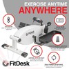 FitDesk Under Desk Elliptical Machine, Compact Magnetic Pedal Exerciser for