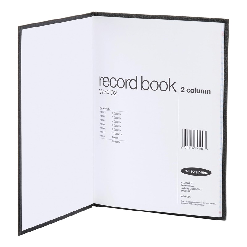 Wilson Jones Hardbound Accounting Journal, 9.25 x 7 Inches, 2