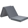 Olee Sleep Tri-Folding Memory Foam Topper, 4", Gray, Single size,