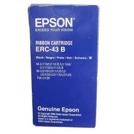 Epson ERC-43 B Black Ribbon Cartridge for M-U110 M-U310 TM-U120