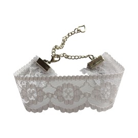 dunns-jewels Off White Lace Choker Pagan Gothic Burlesque Style 25mm